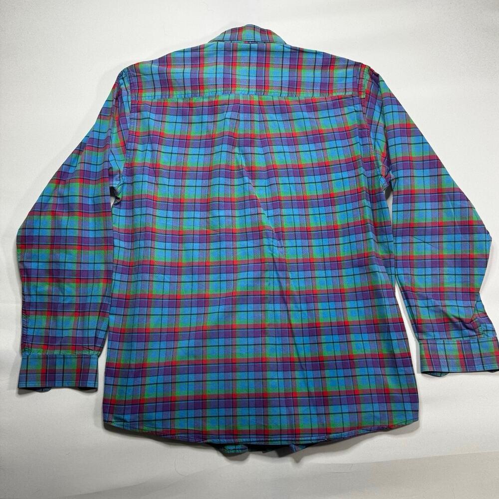 Cinch Men's Long Sleeve Multicolor Plaid Western Button Up Shirt - Size S - Picture 3 of 4